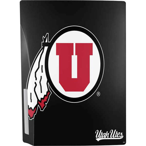 Utah Circle and Feather on Black PS5 Console Skin